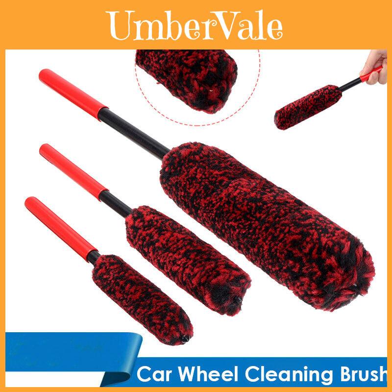 Professional 3pcs Car Wheel Cleaning Brush Superfine Fiber Material