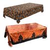 Halloween Foil Table Cloth Haunted House Decorative Disposable Holiday