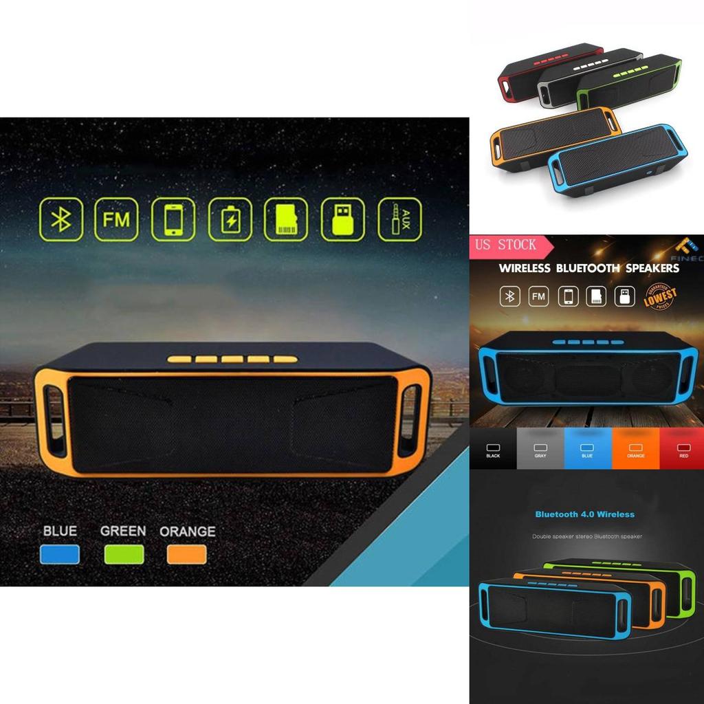 Stylish Mini Bluetooth Speaker With Dual Channels And Usb Connectivity For Desktop And Car Use