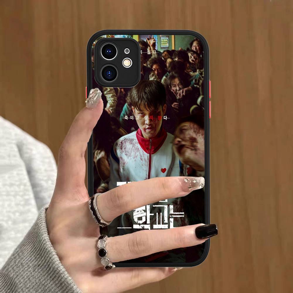 

TV All Of Us Are Dead Silicone Matte Phone Case For Iphone 13 14 15 16 Pro Max 11 12 X Xs Max Soft Cover iphone X