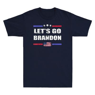 Lets Go Conservative Anti Liberal Usa Flag Vintage Unisexs Cotton Tshirt