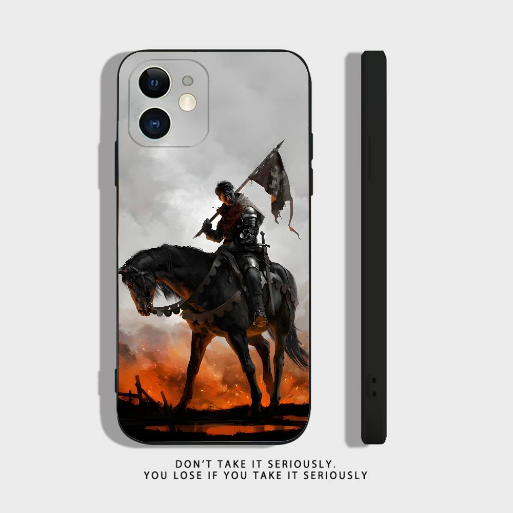 KCD Kingdom Come Deliverance Handyhülle Für iPhone 17,16,15,14,13,12,11,XR,Pro,XS,Max,XR,Plus,Mini Silikon Schwarz Stoßfest