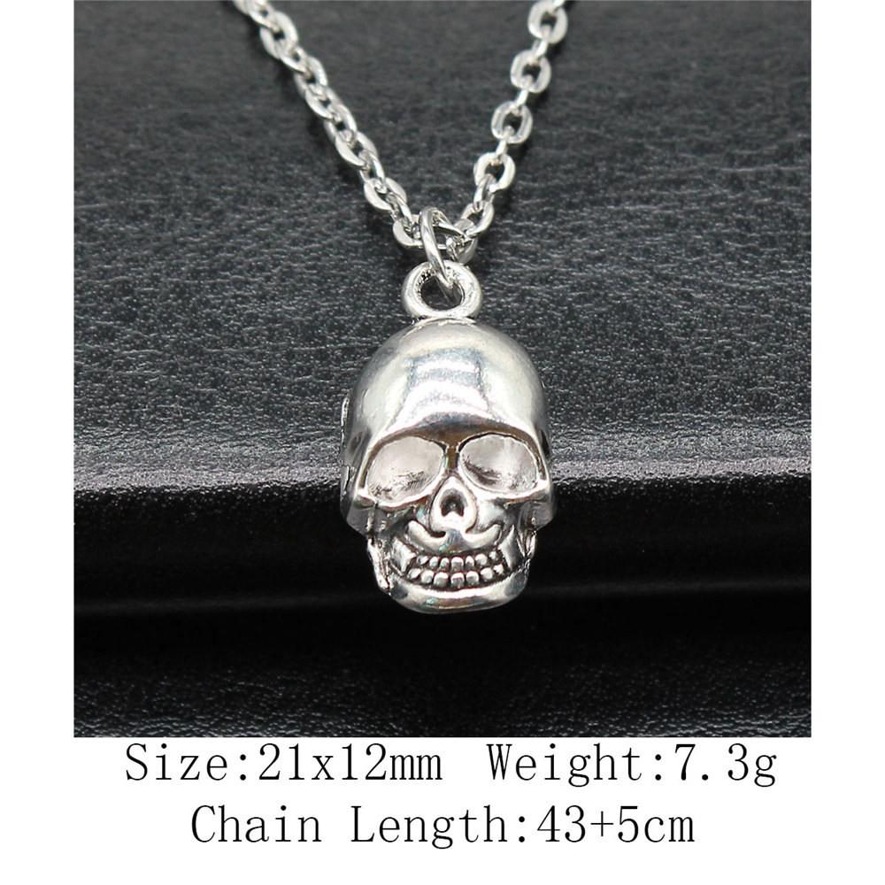 Birthday Gifts Boho Necklace Cross Skull Necklace On The Neck 43cm Chain Women's Bag Long Necklace