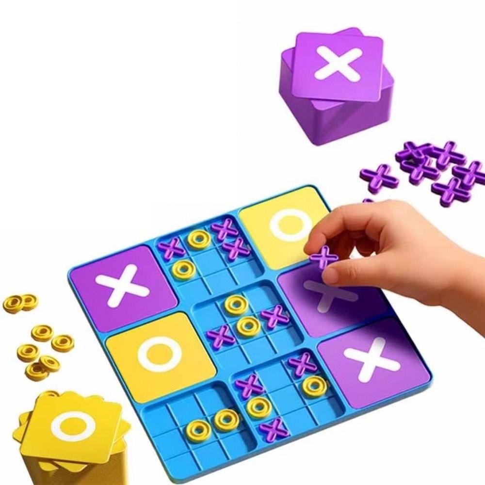 Montessori Montessori Puzzle Table Game Funny XO Chess Game  Family Entertainment