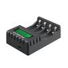 4 Slots Battery 1.2v AA AAA Independent Charging with LCD Smart Individual Display Charger Batteries for Microphone