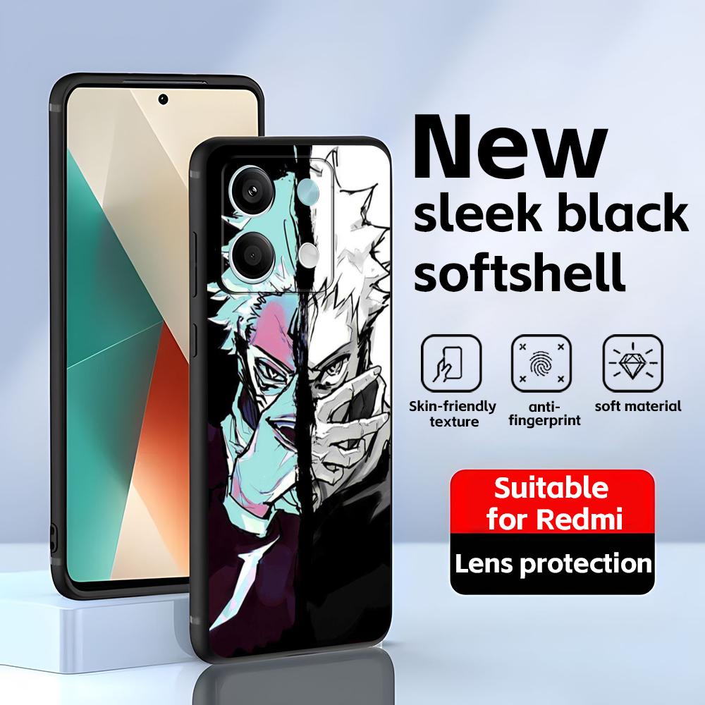 Hot Anime Jujutsu kaisen(0) Phone Case For Redmi Note 14 13 12 11 Pro Plus S 5G 14C A3 Soft Black Phone Cover