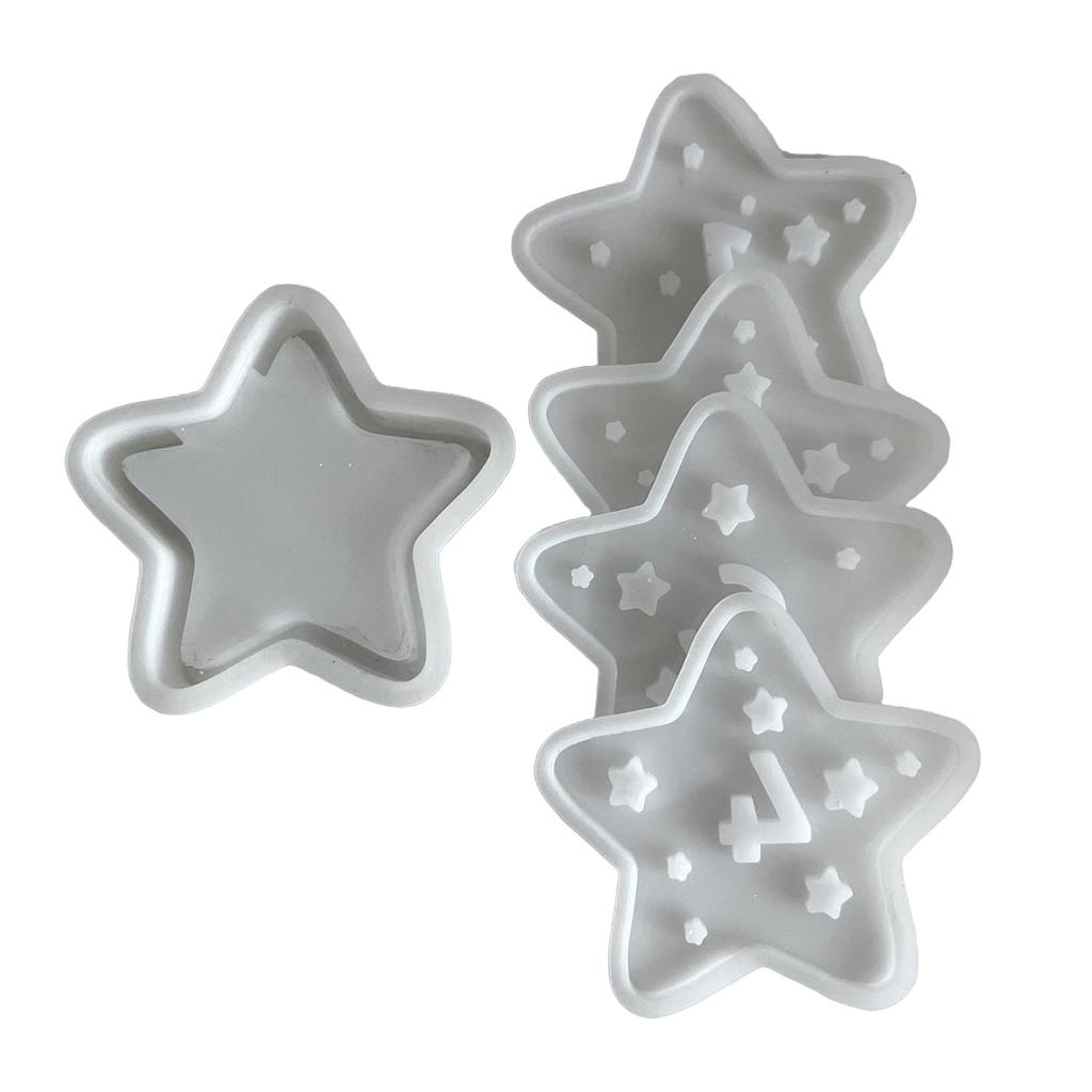 Sternförmige Aufbewahrungsbehälterform Hitzebeständige Silikonform für Schmuckkästchen Dekorative Lampenform