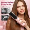 for Short Hair - 2026 Upgraded Cordless Straightening Brush with 30s Fast Heat, 4 Temperature Settings, Ionic & Ceramic Care, 4000mAh