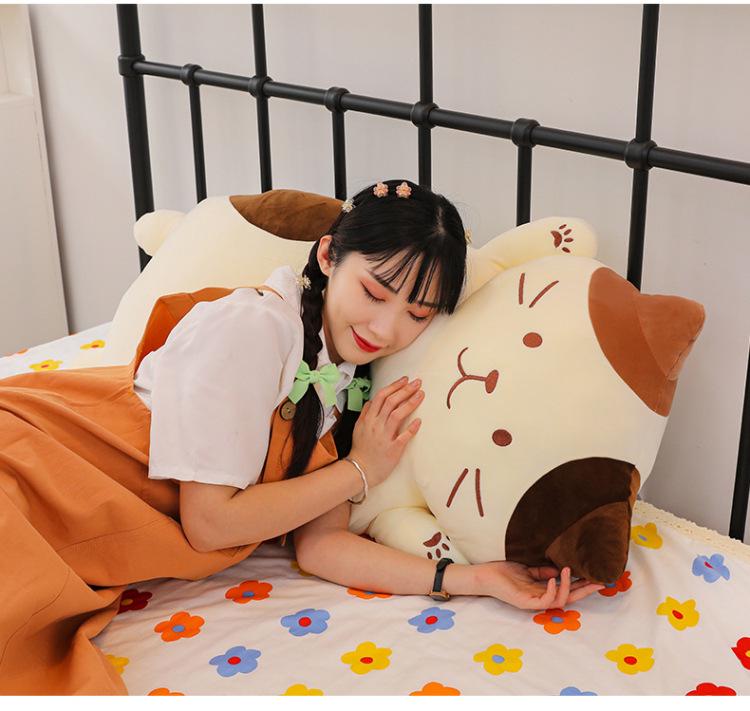 Grenzüberschreitendes Käse Katze Plüschkissen: Große Puppe zum Schlafen oder Verschenken