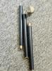 Swagger Walking Stick Can Victorian Style Brass Nickel Knob Handle Cane