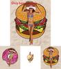 Hamburgers Donuts Pizza Design Beach Towel For Kids And Adults With Polyester Fabric For Pool And Beach Use