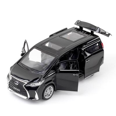 1/32 Lexus LM300h MPV Macchinina Giocattolo Diecast Metallo Lega Furgoncino Miniatura a Retrazione Suono e Luce Modello da Collezione Regalo per Ragazzo Bambini
