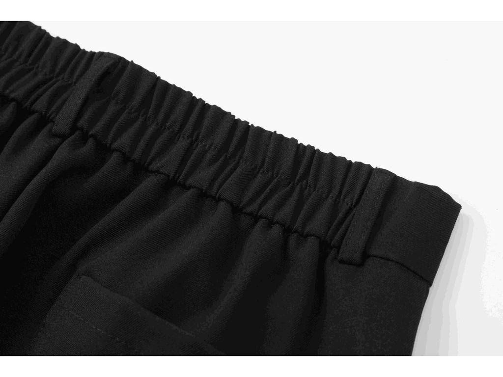 Trendy Men's Slim-Fit Straight or Wide-Leg Trousers - Solid Colors, Spring/Autumn Style