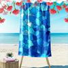 Abstract Blue Mosaic Pattern Beach Towel Quick-drying for Travel Outdoor Sports Jogging Beach and Swimming