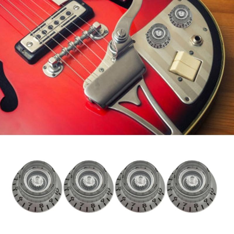 Guitar Effect Button Control Tuner Knobs Replacements Turning Knobs Guitar Potentiometer Knobs Jazzes Guitar Bass Knobs