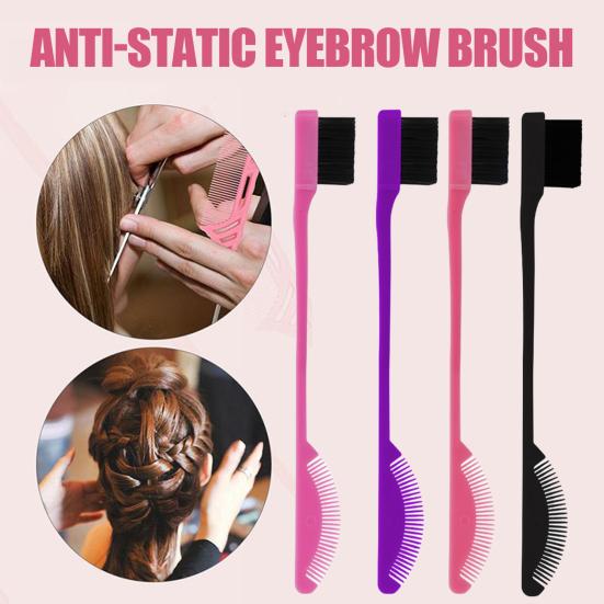 6Pcs Double-head Eyebrow Brush with Comb Multi-purpose Brow Styling Brush Professional Portable Travel Women Makeup Grooming Tools