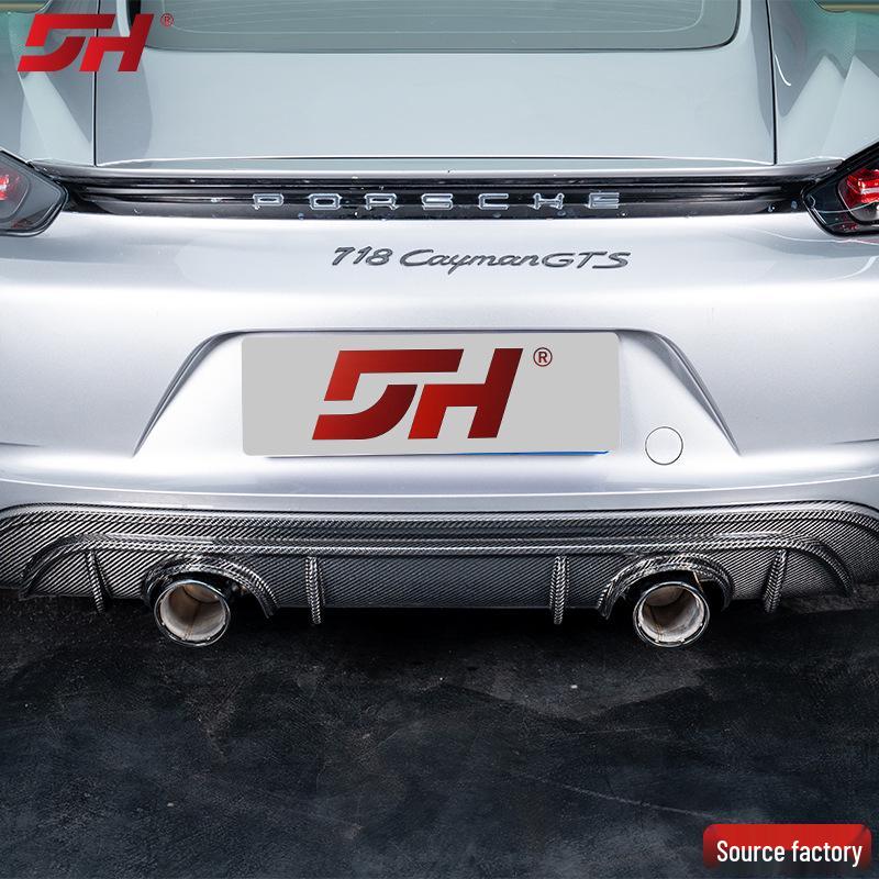 Porsche 718 Rear Diffuser (2017-2025) GTS Carbon Fiber, Non-Destructive Install