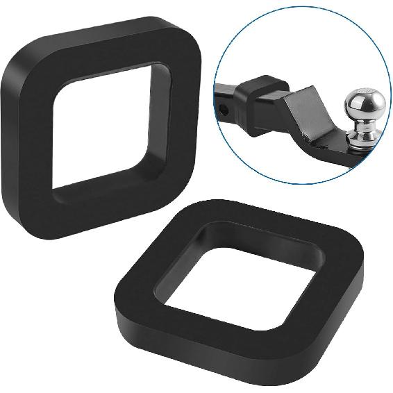 DIANN 4pcs Hitch Receiver Silencer Pad 2 Inch Trailer Hitch Silencer for Adjustable Ball Mounts To Reduce Rattle & Noise Provide Cushion Between