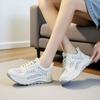 Fashion 4.5CM Summer Woven Mesh Shoes Women Thick Sole Lace-Up Lightweight Breathable Genuine Leather Casual Sneakers 2025 Women Shoes