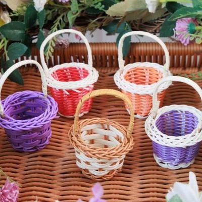 Panier de Maison de Poupée Mode Mini Miniature Panier en Osier Portatif Pour Poupées BJD/Pour Poupées Ob11