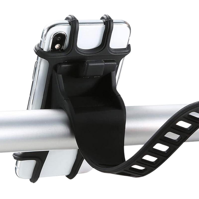 Mobile Phone Bicycle Motorcycle Holder Bike Safe Bracket Silicone Support Silicone Pull Type For All Phone Stand Outdoor Riding