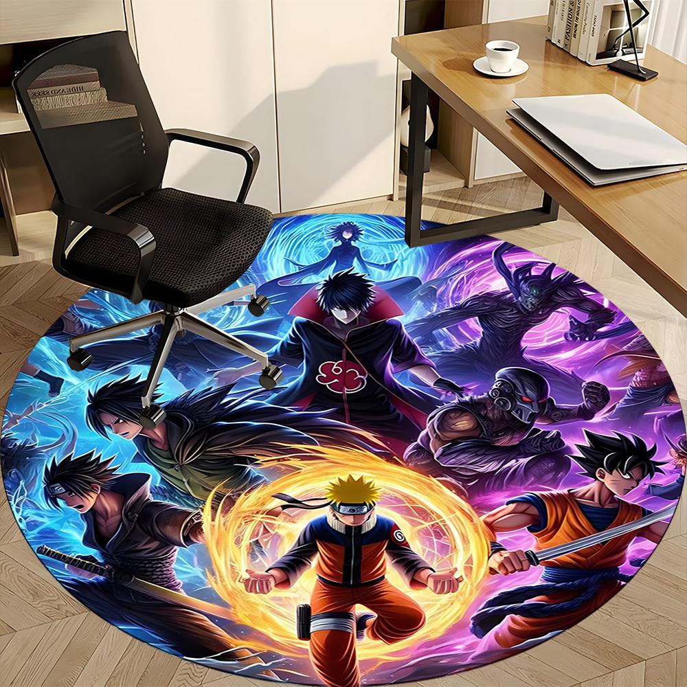 1pc Anime Characters Chair Carpet for Office Non-Slip,Machine Washable Rug for Office, Room - Holiday Decor - Machine Made yy251017223