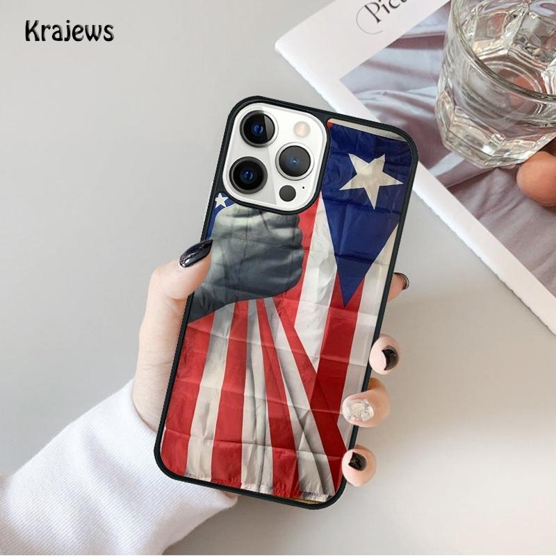 Puerto Rico Flag Phone Case For iPhone 17 Air 16 15 14 Ma Plus 11 12 13 Pro Ma Phone Cover Coque