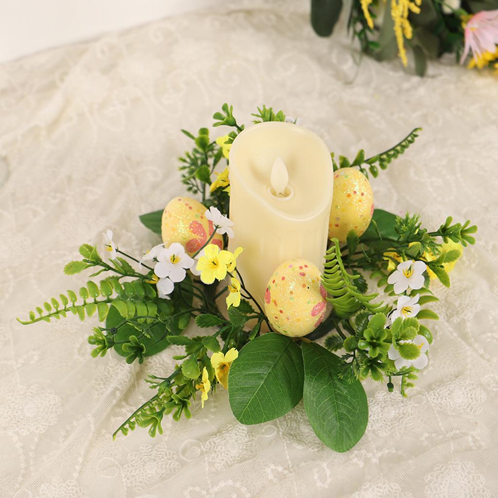 Osterkranz Haustür Künstlich Party mit bunten Eiern Außen Hängende Girlande für Tisch Veranda Zuhause Bauernhaus Fenster