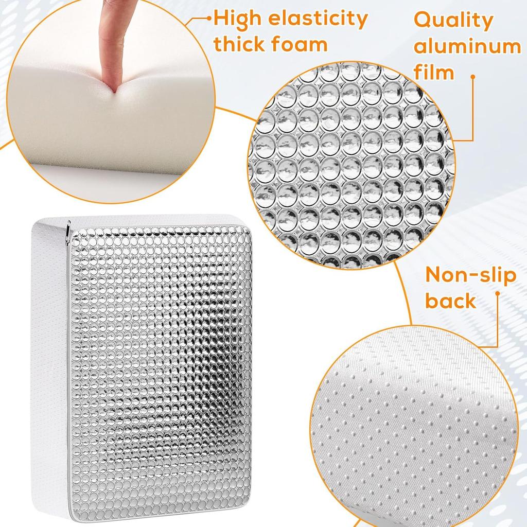 YUNVI RV Skylight Ulator 14X22X2.8,RV Vent Cover And Skylight Shade,Waterproof RV Vent Ulator Sunroof Pillow For Ide Camper Shower