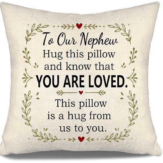 Daughter Hug This Pillow and Know That You Are Loved This Pillow Is A Hug from Me To You Throw Pillow Covers for Daughter from Mom Dad Birthday Gift