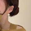 Pearl Dangle Stud Earrings for Women: Korean Fashion, Stylish Two-Way Wear, New Temperament Ear Ornaments