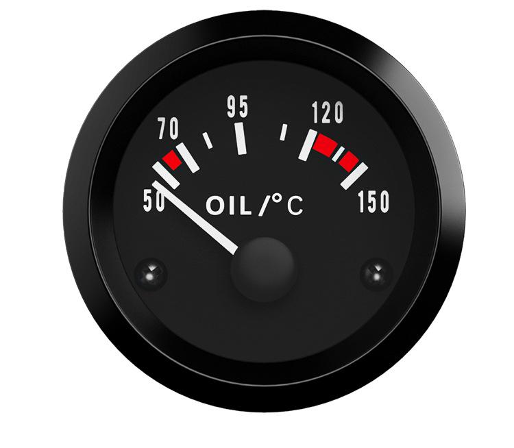 52MM Car Gauge: Voltage, Water Temp, Oil Temp, Oil Pressure, Oil Level, Current, Oil Float, 12V.