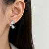 Earrings Zircon Temperament Stud Earrings Women'S Niche Design Earrings Simple Earrings Light Luxury Jewelry