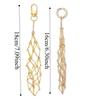 Mini Metal Net Lipstick Bag Hollow Lipstick Cover Key Ring Mesh Bag Key Chain  Outdoor