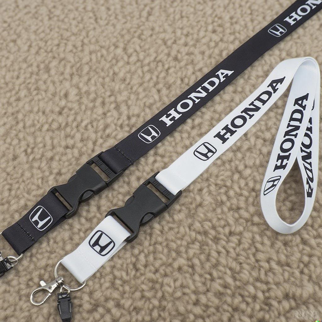 COK1 Honda Car Lanyard Nylon Printing Emblem Keychain gadget auto Fashion Gifts Key Ring Ribbon Lanyard Key Chain Key Holder Keyrings