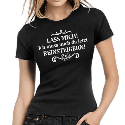 Let Me Get In There Now Sayings Fun Ladies Girlie T-Shirt