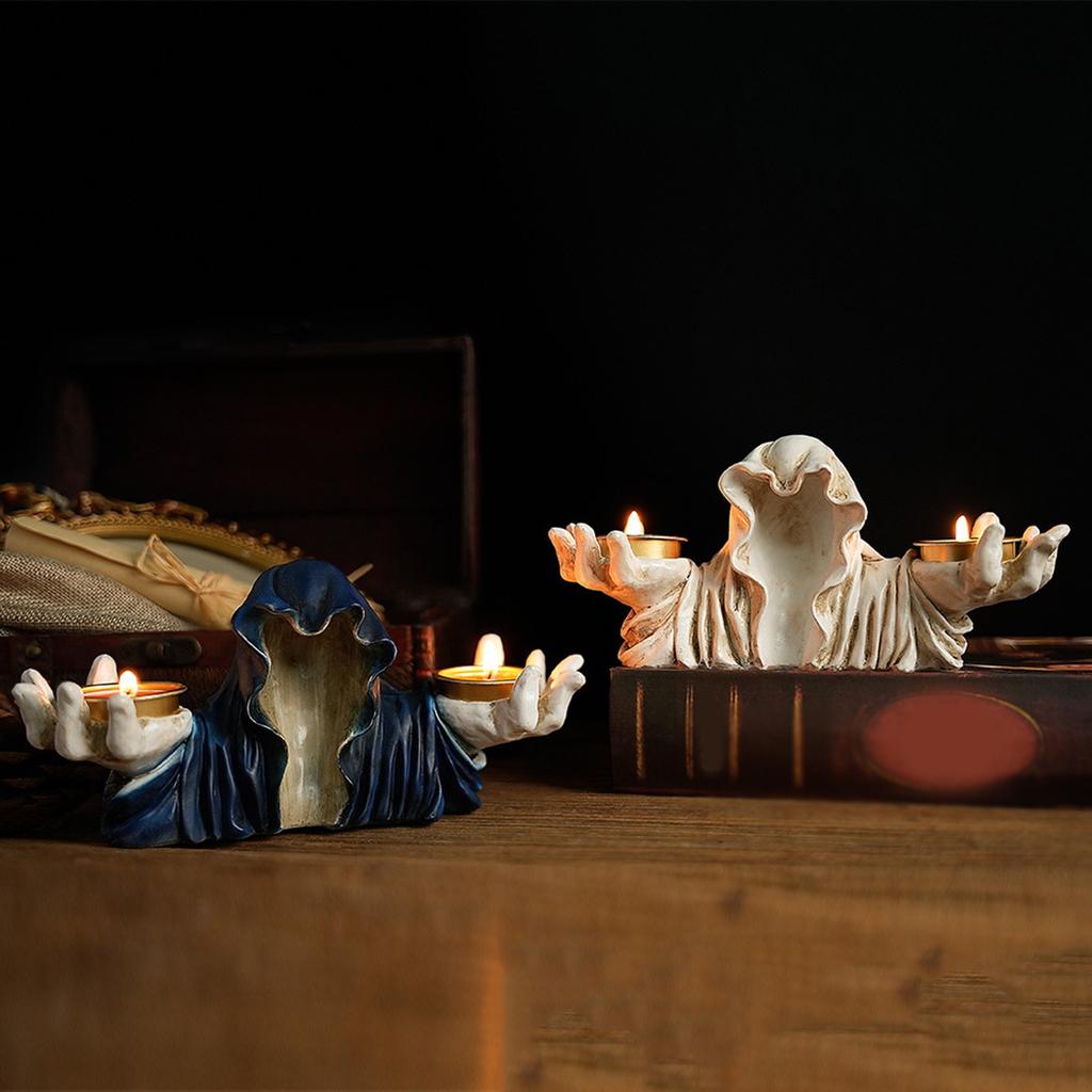 Aromatherapy Candle Ornaments Artwork Retro Candlestick Creative Halloween Festival Decoration