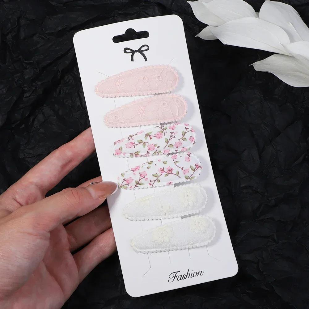 

6 шт./компл. заколки для волос с блестками для девочек, заколки для волос, мультяшные прозрачные струящиеся детские челки, заколки для волос, женские аксессуары для головных уборов