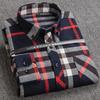 Nuove Camicie a Quadri per Uomo Taglie Forti Tempo Libero Uomo 100% Cotone Invernali Calde Flanella Casual a Quadri Oversize Manica Lunga