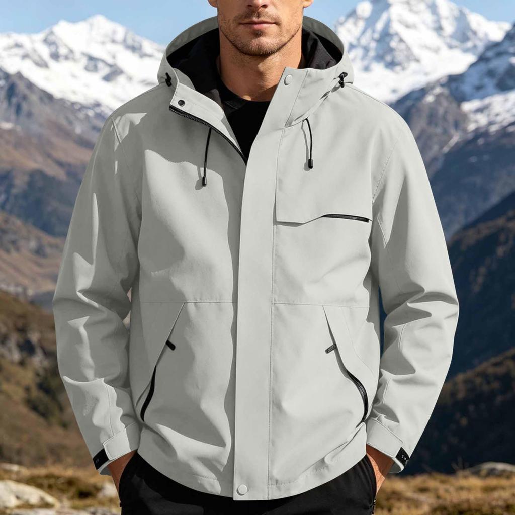 Men's Lightweight Outdoor Jacket Windproof for Spring and Fall Hiking
