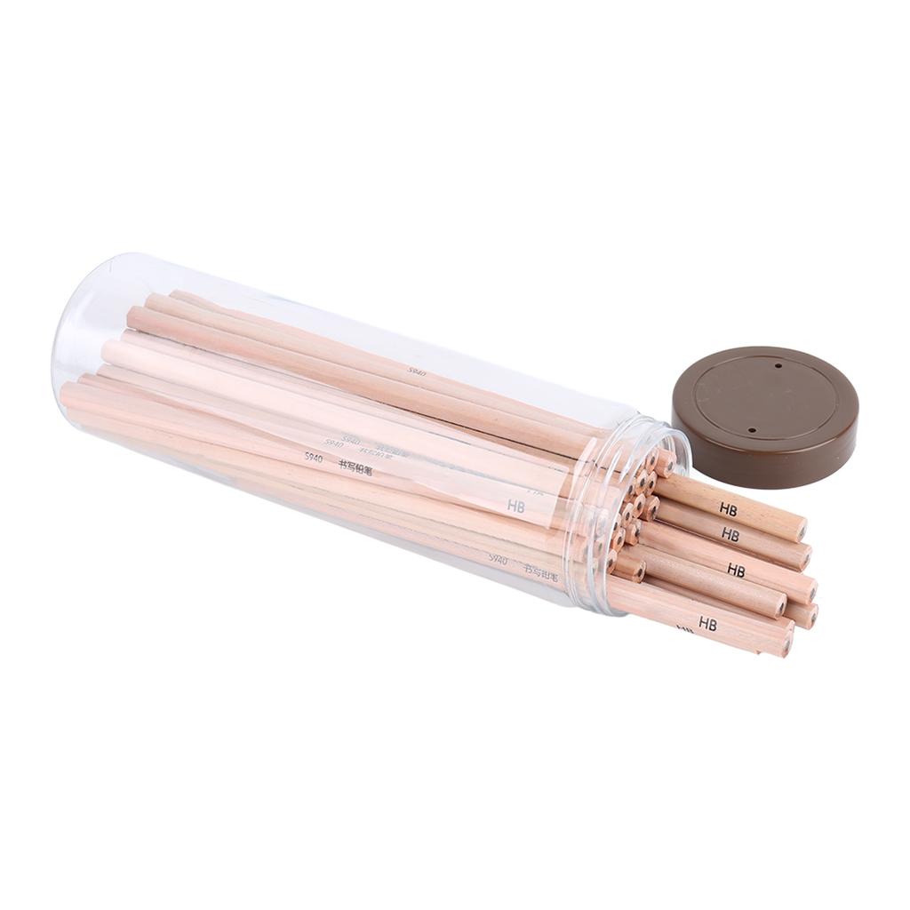 30 szt. Ołówków HB Sześciokątne Gładko Piszące Zapobiegają Łamaniu Drewniane Ołówki do Szkicowania Rysowania