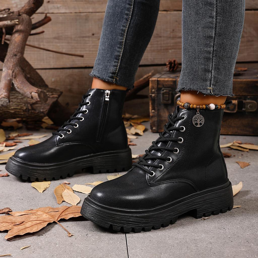 2025 Martin boots women's short boots British style autumn and winter new women's boots trendy with thick-soled thin boots children