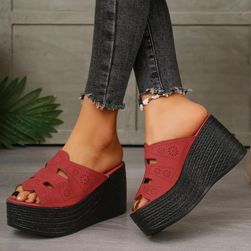 

Fashion Shoes for Women 2025 New Basic Women s Slippers Fashion Open Toe Outdoor Best Seller Summer Best Seller Platform Slipperszapatos 43 вино красного