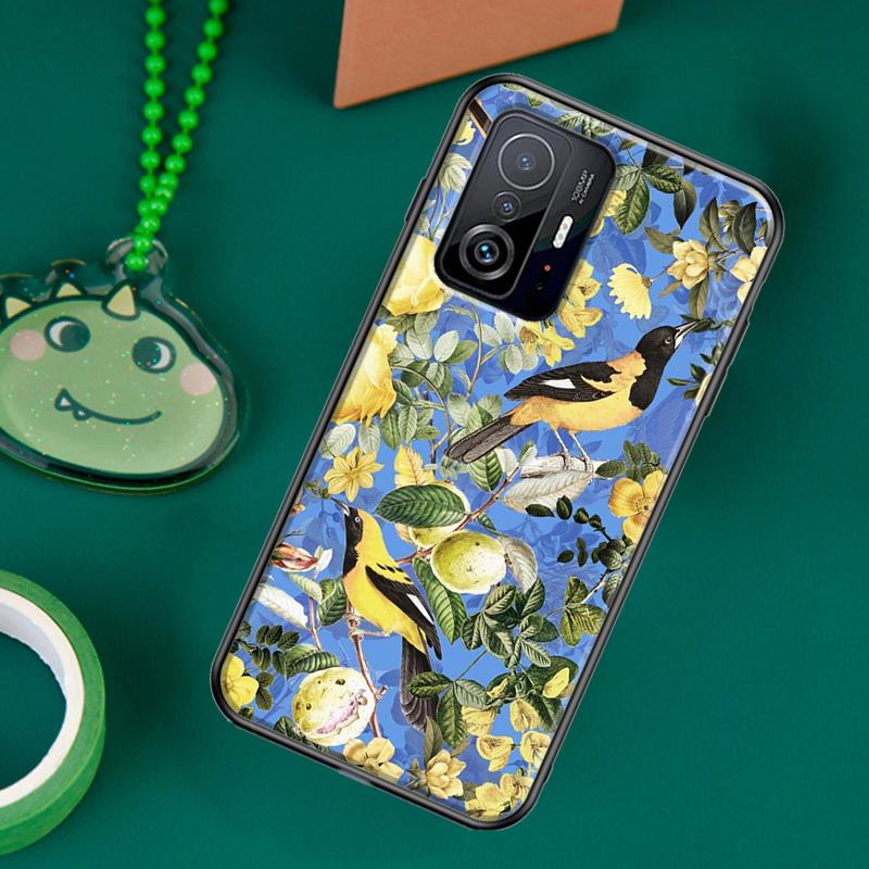 Garden Birds Case For POCO F5 X5 X3 Pro X4 F4 GT F3 M5s C40 Cover For Xiaomi 13 12 Lite 11T 12T Pro 12X