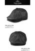 Men's Genuine Leather Retro Octagonal Beret – Autumn/Winter Cowhide Hat
