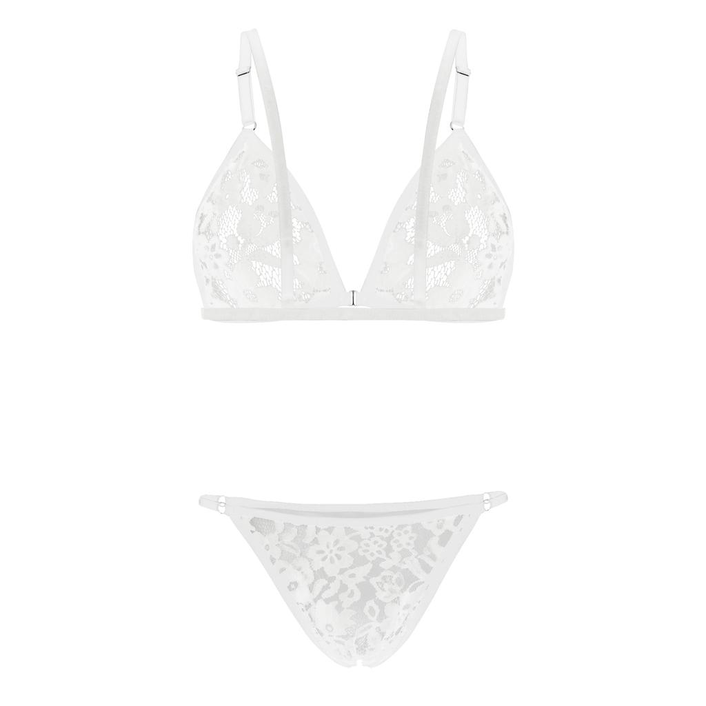Spitzen Dessous BH Set Herren Sissy Slips Mini Unterwäsche String Crossdressing Nachtwäsche Spaghetti Träger Kostüm