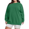 Plus Size Sweatshirt For  Women Oversized Crewneck Long Sleeve Pullover Tops