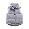 2023 Autumn Corduroy Standing Collar Vest Children Warm Thicken Vest Baby Cotton Waistcoat Kids Outerwear Coat Boys Girls Jackets Vest