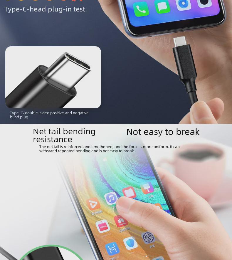 Type-C To Type-C USB3.2 Gen2x2 Male Cable, 100W PD Fast Charging, 4K Projection.