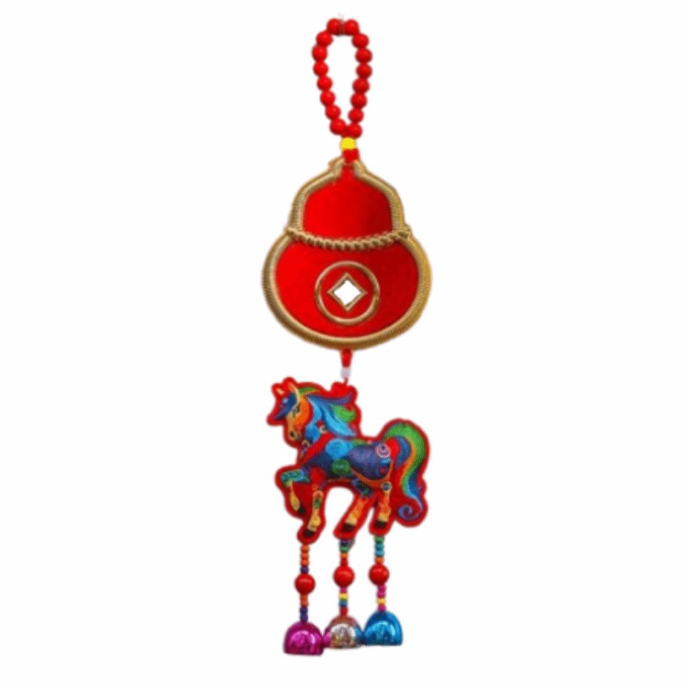 Traditional Design Chinese New Year Pendant Lucky Chinese Knot Lucky Pendant Hanging Ornament Year of The Horse Family Reunion